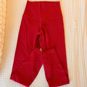 Red lululemon leggings
